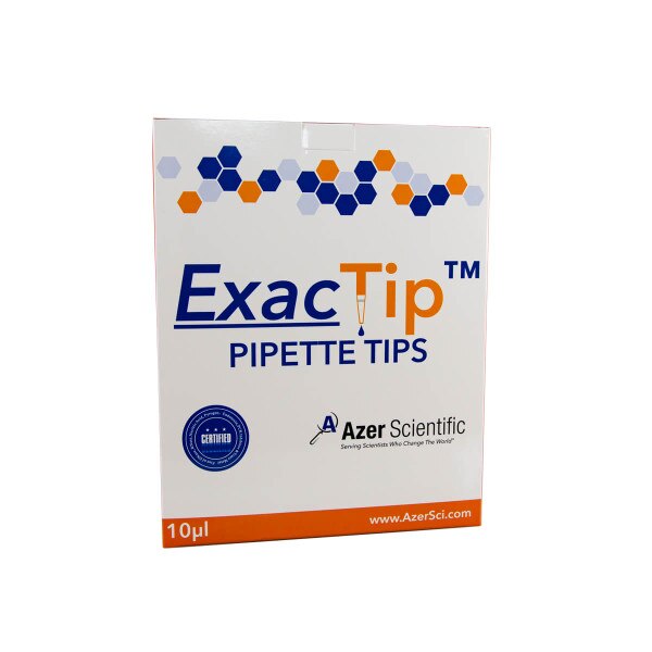 Pipet tips, 0.1 - 10ul, box front